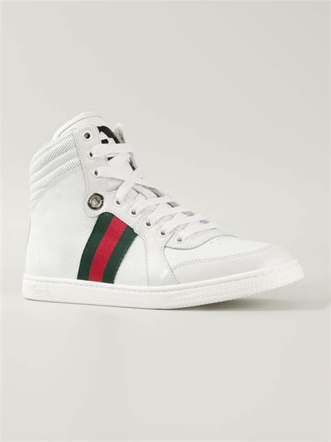 gucci white coda high top sneaker|Gucci men's shoes.